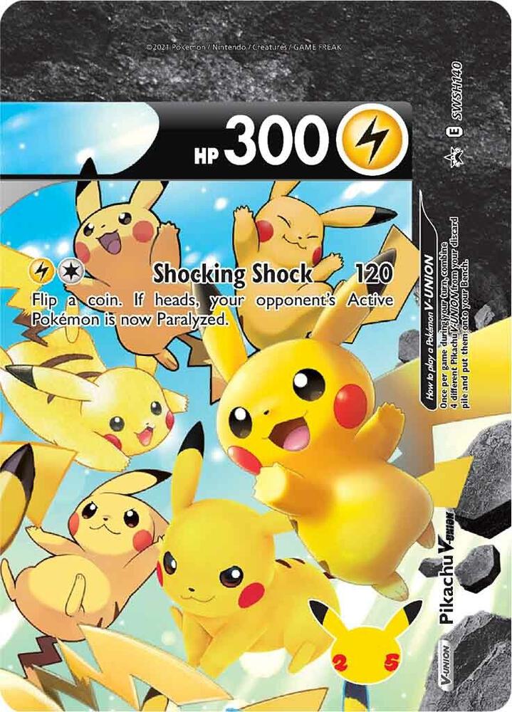 Pokemon Pikachu V-UNION SWSH140 SWSH Black Star Promos