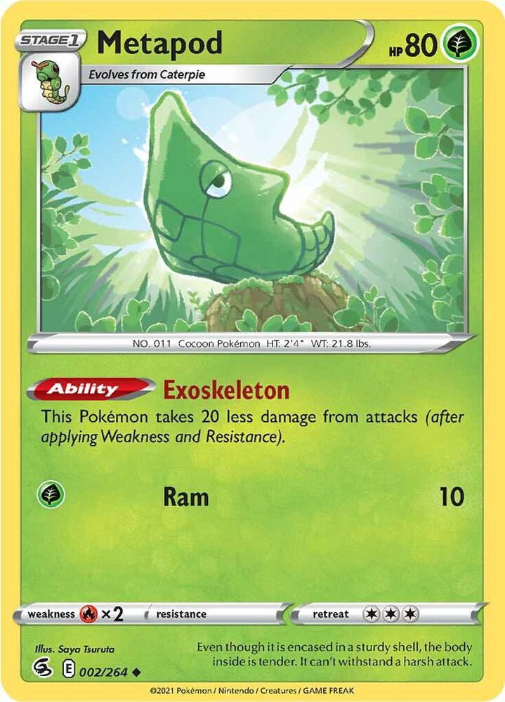 Pokemon Metapod 2/264 Fusion Strike