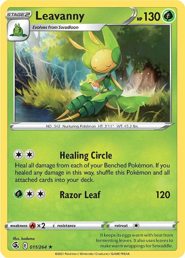 Pokemon Leavanny 11/264 Fusion Strike