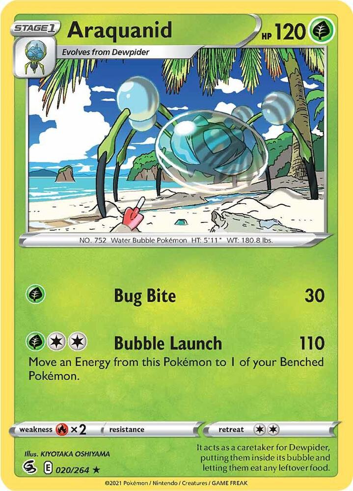 Pokemon Araquanid 20/264 Fusion Strike
