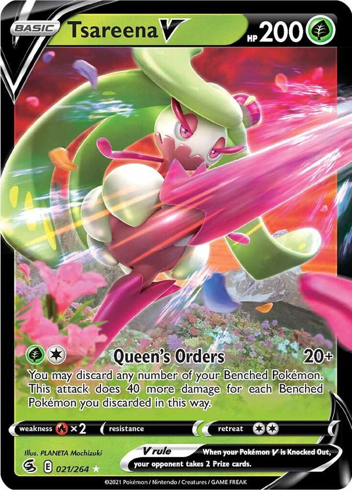 Pokemon Tsareena V 21/264 Fusion Strike