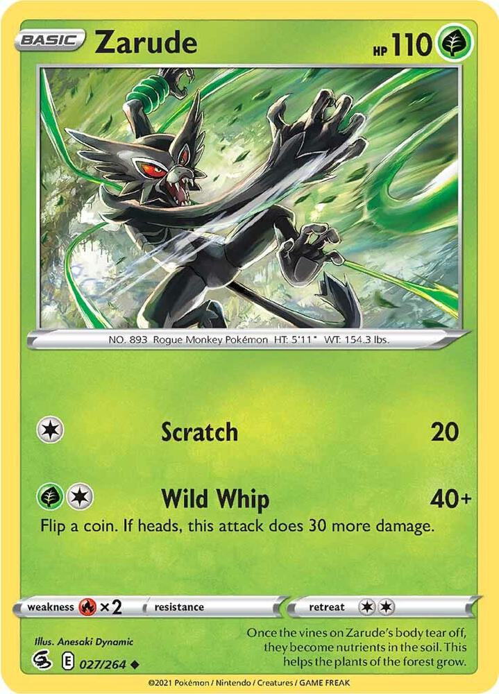 Pokemon Zarude 27/264 Fusion Strike