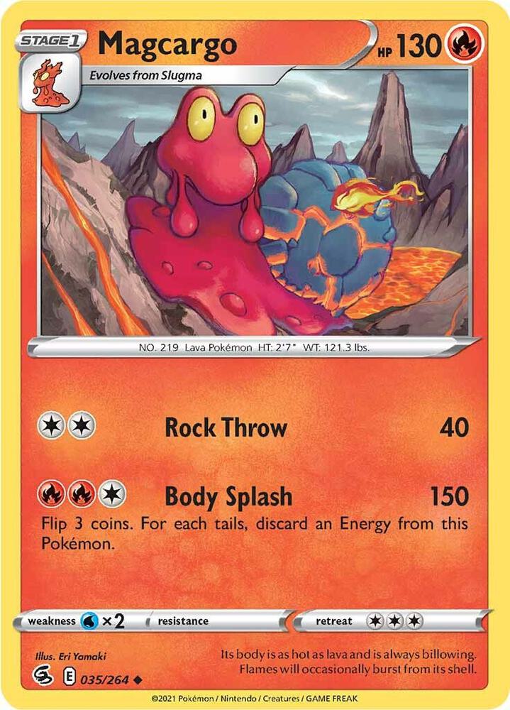 Pokemon Magcargo 35/264 Fusion Strike