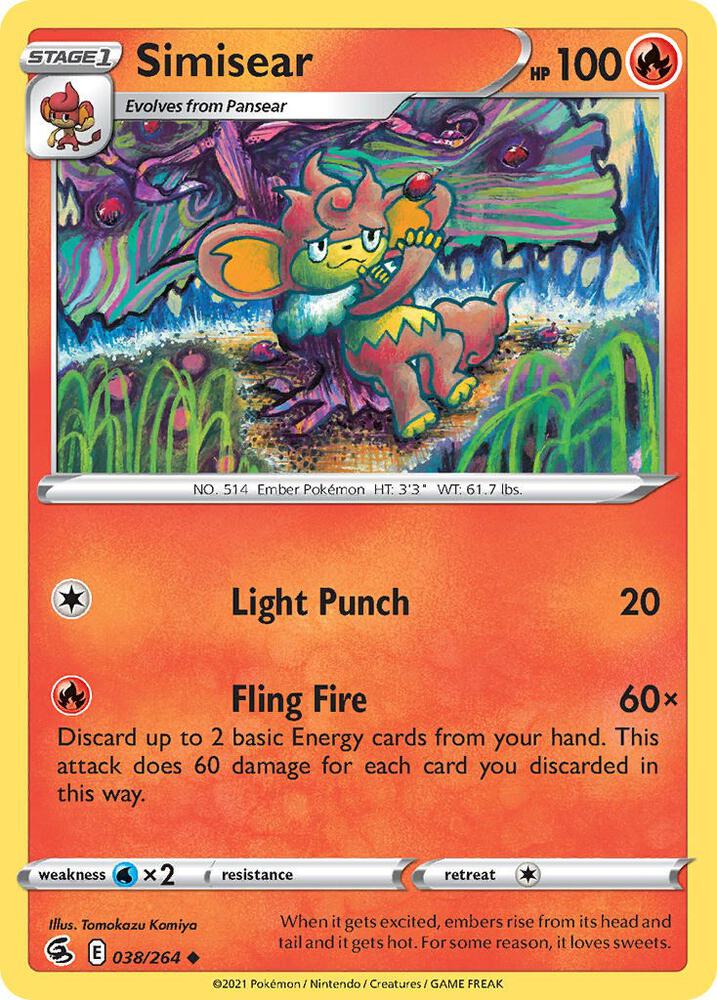 Pokemon Sizzlipede 46/264 Fusion Strike