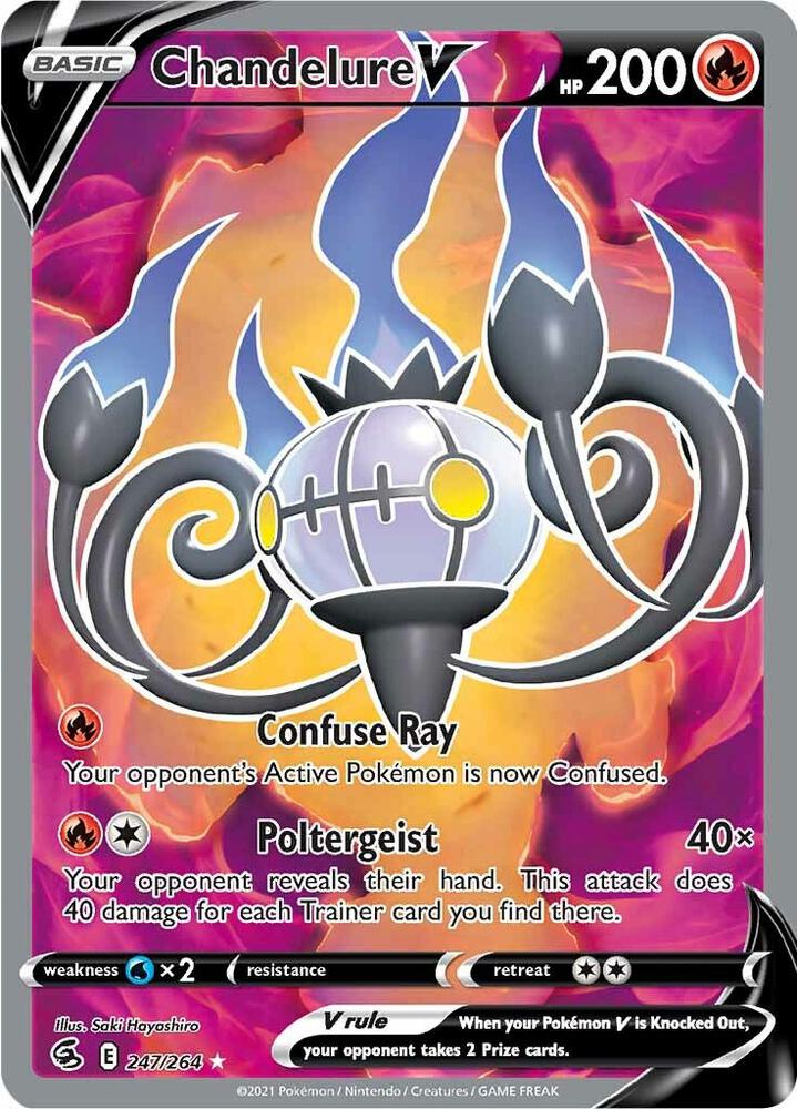 Pokemon Chandelure V 247/264 Fusion Strike