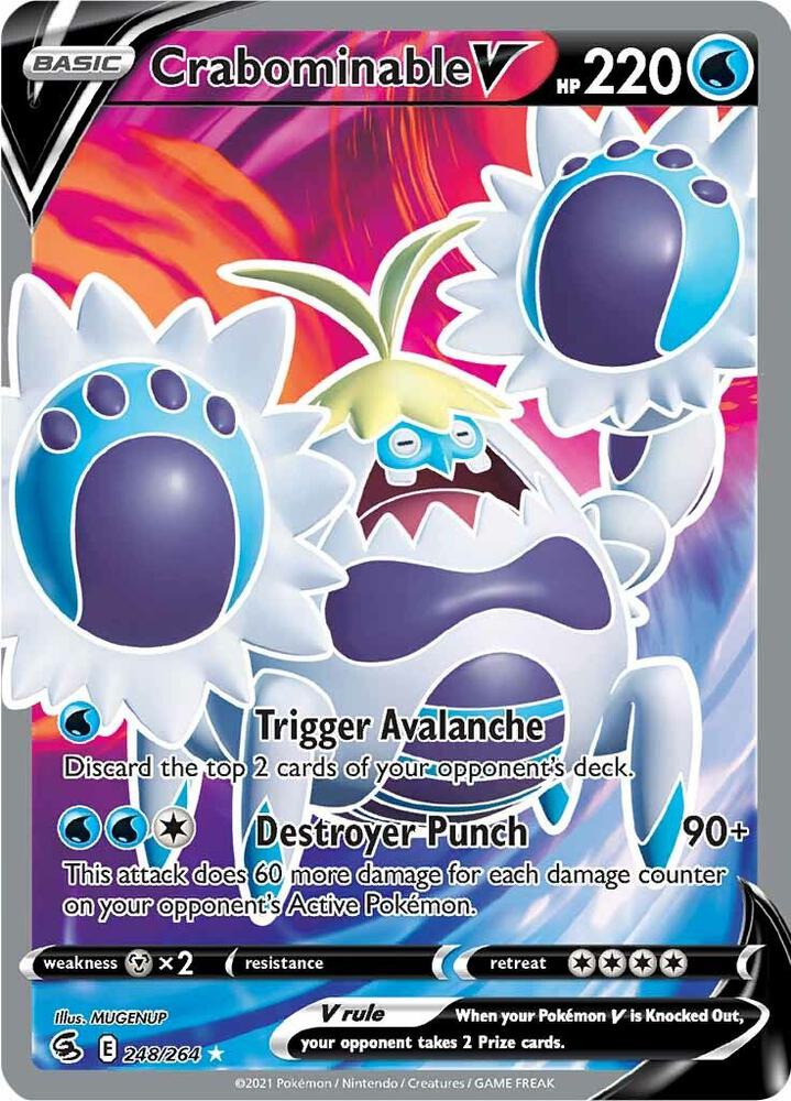 Pokemon Crabominable V 248/264 Fusion Strike