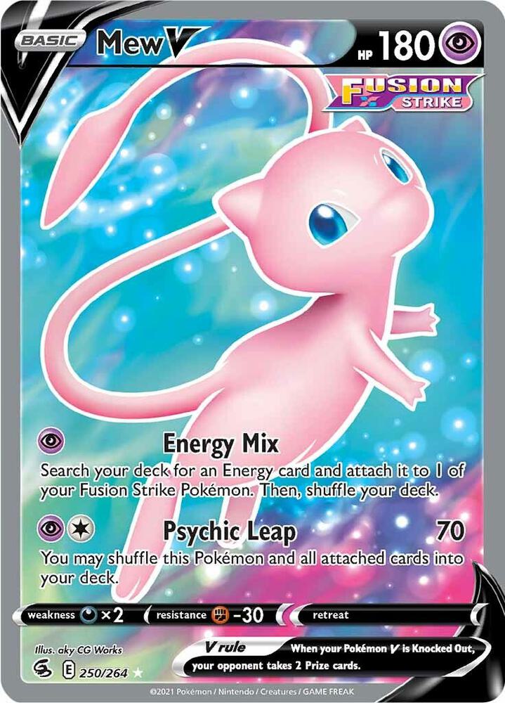 Pokemon Mew V 250/264 Fusion Strike