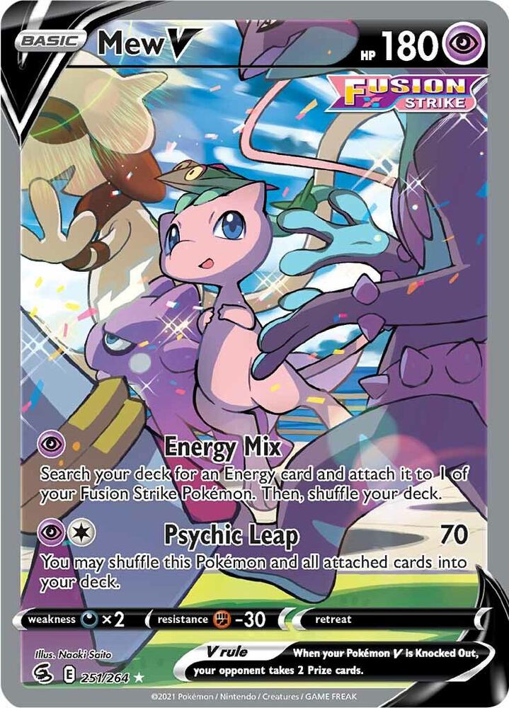 Pokemon Mew V 251/264 Fusion Strike