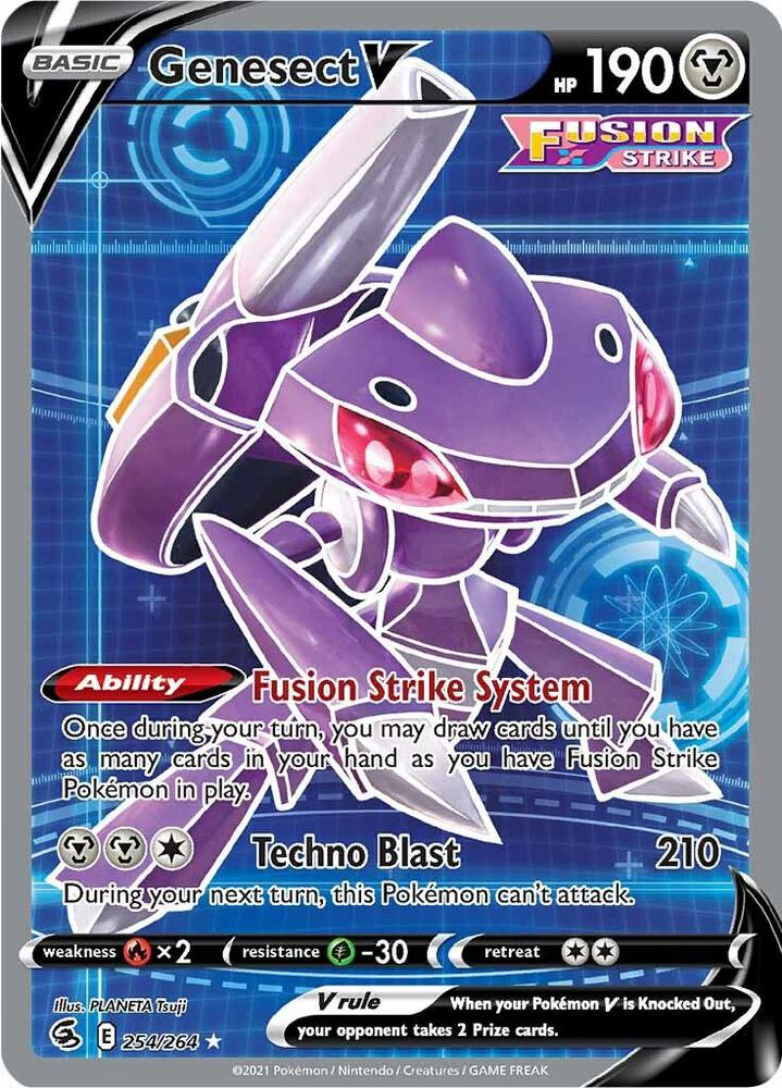 Pokemon Genesect V 254/264 Fusion Strike