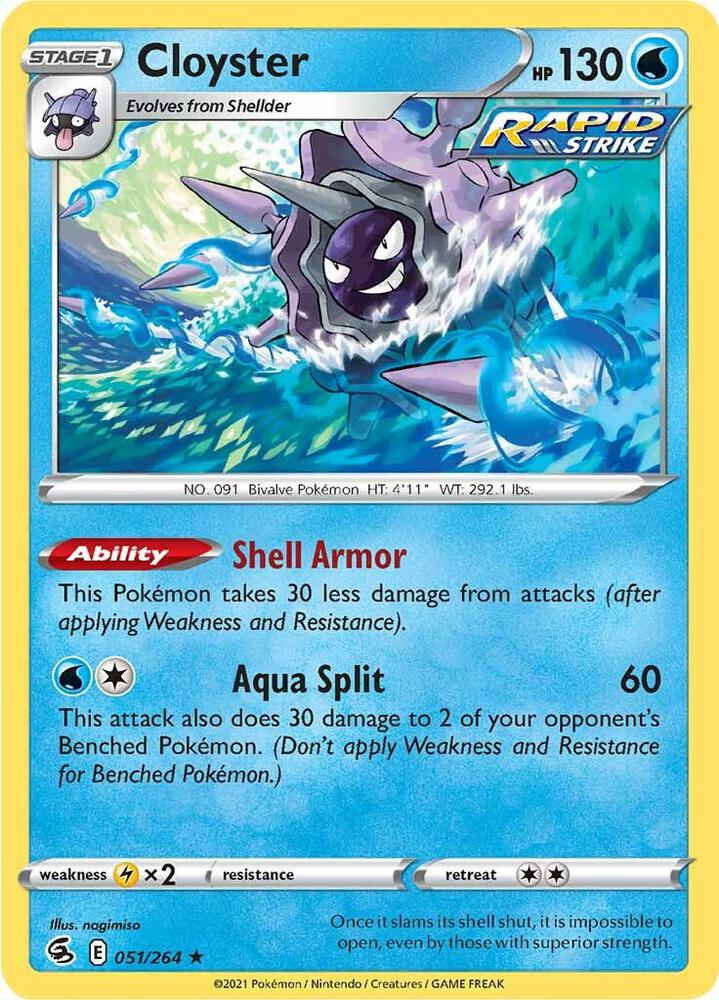 Pokemon Cloyster 51/264 Fusion Strike