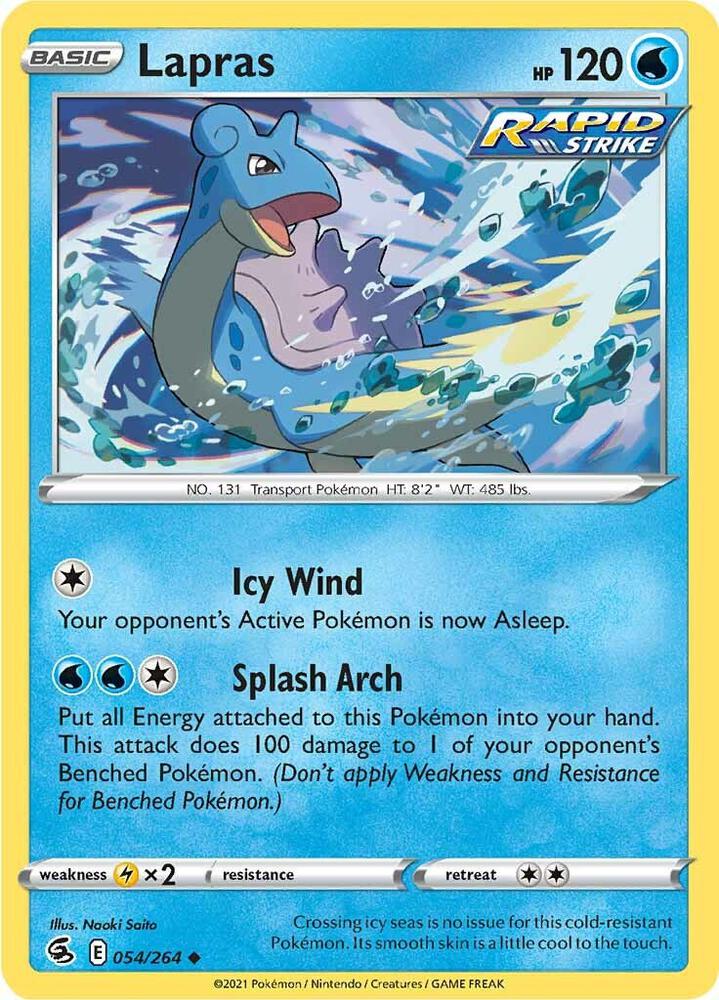 Pokemon Lapras 54/264 Fusion Strike