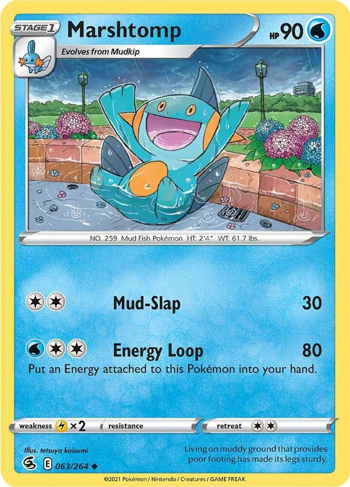 Pokemon Marshtomp 63/264 Fusion Strike