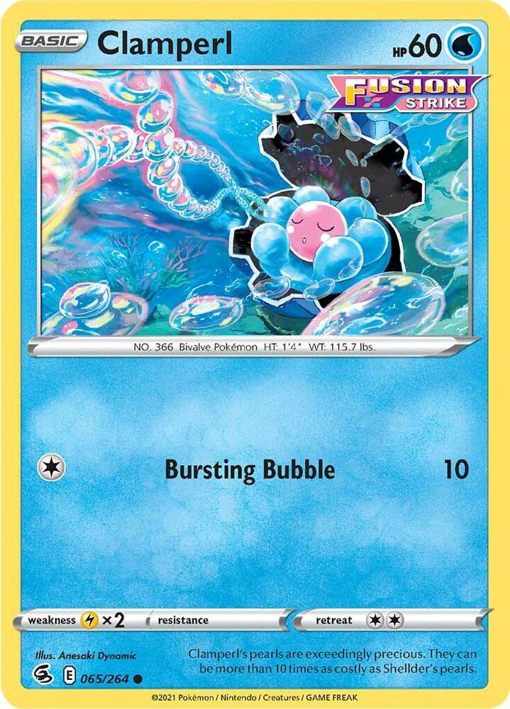 Pokemon Clamperl 65/264 Fusion Strike