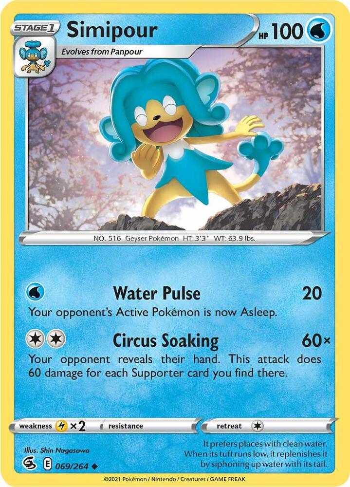 Pokemon Simipour 69/264 Fusion Strike