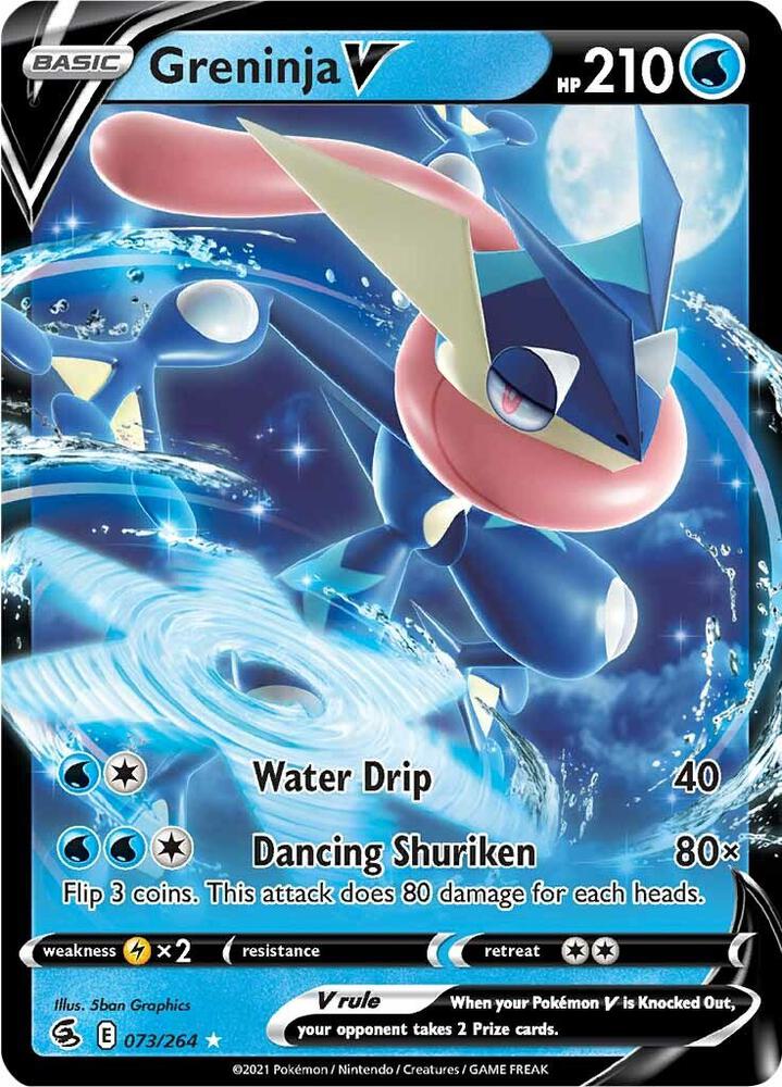 Pokemon Greninja V 73/264 Fusion Strike