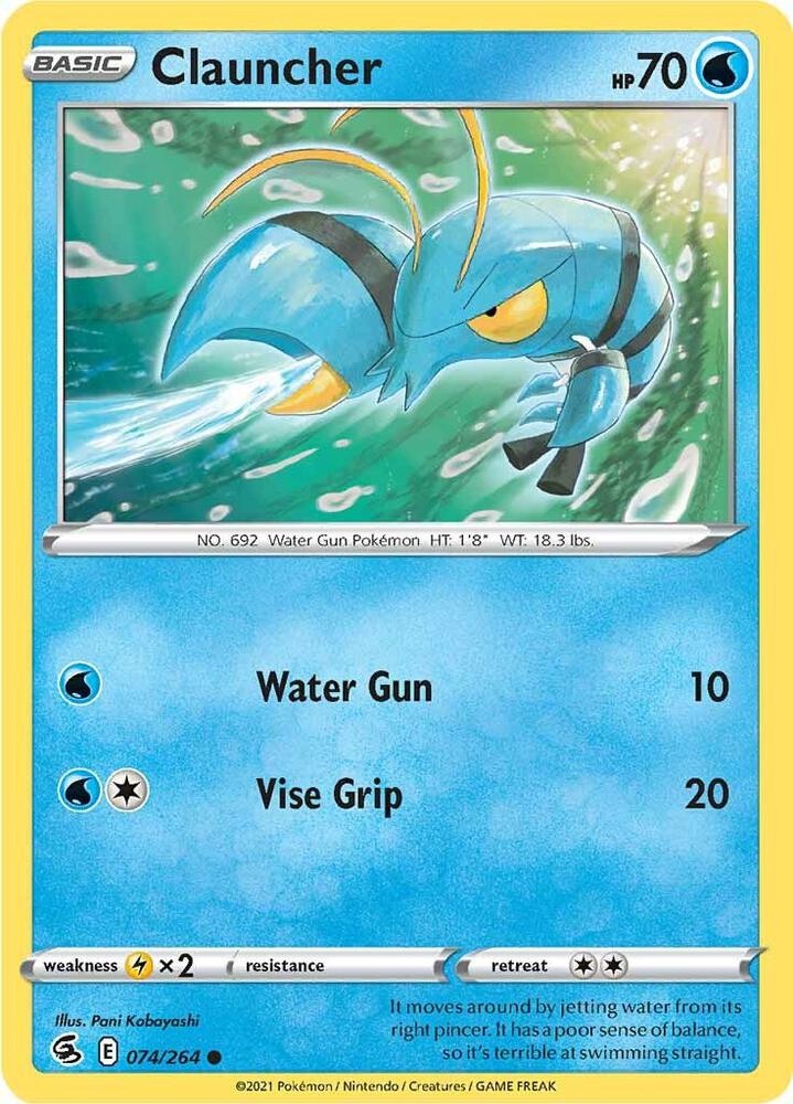 Pokemon Clauncher 74/264 Fusion Strike