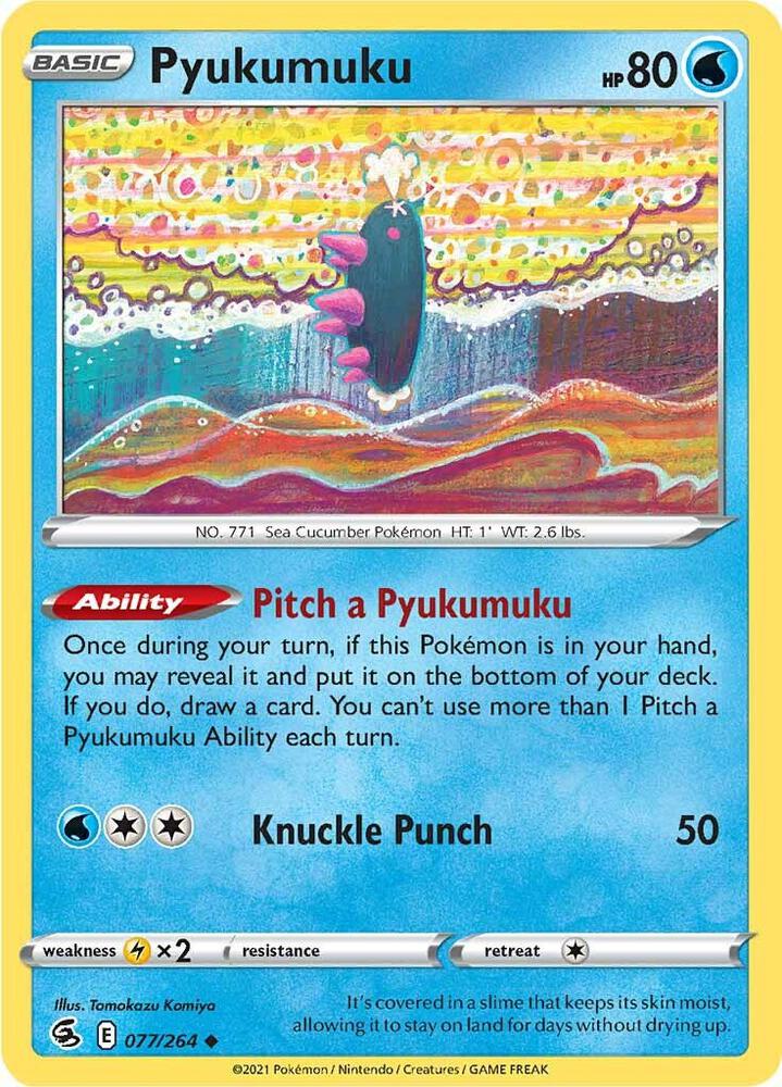 Pokemon Pyukumuku 77/264 Fusion Strike