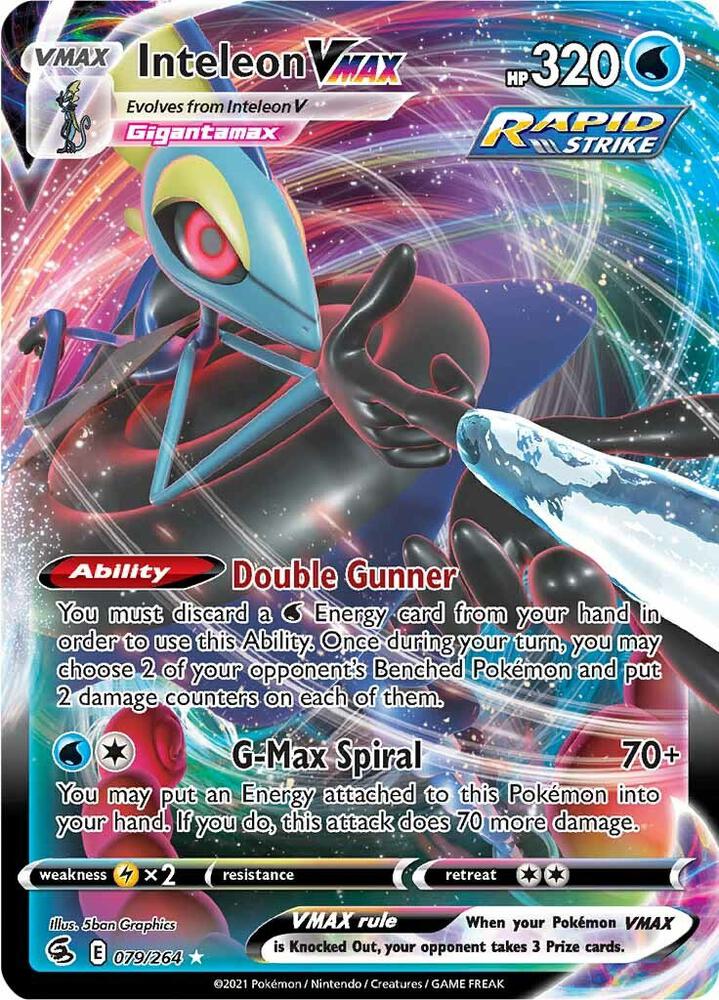 Pokemon Inteleon VMAX 79/264 Fusion Strike
