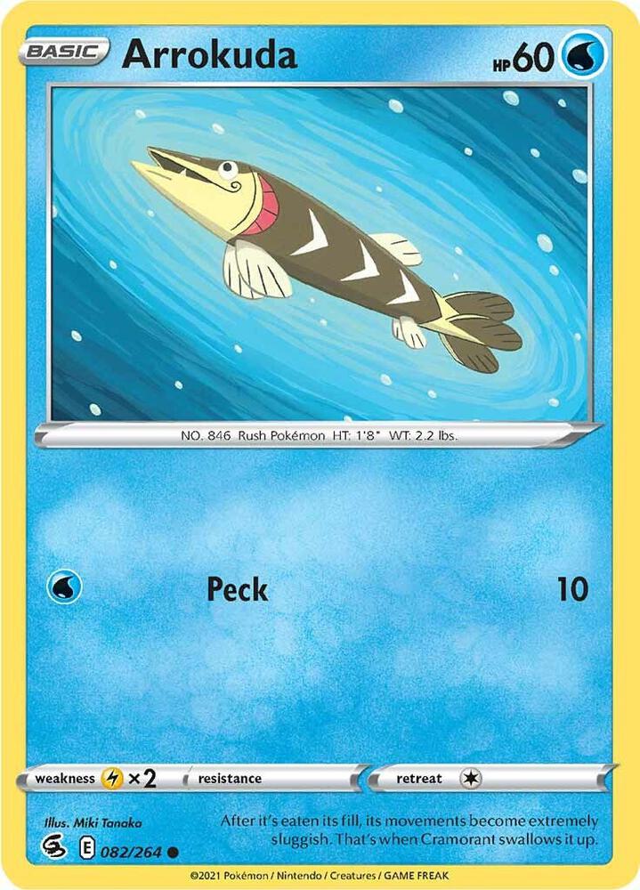 Pokemon Arrokuda 82/264 Fusion Strike