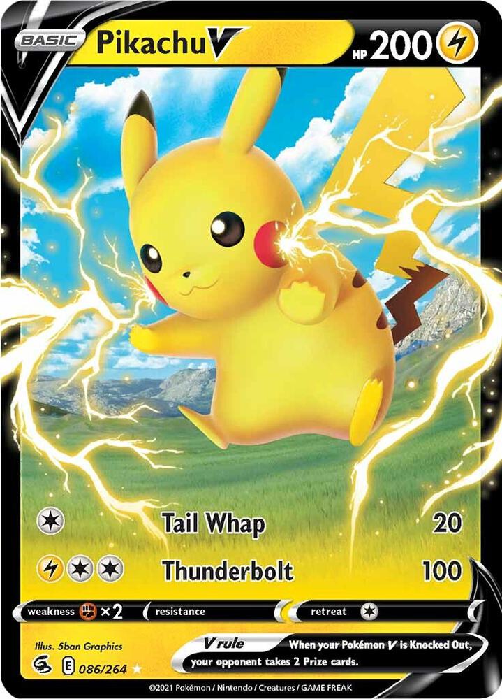 Pokemon Pikachu V 86/264 Fusion Strike