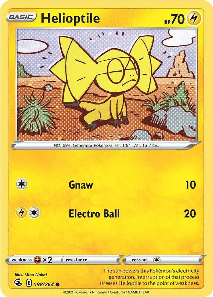 Pokemon Helioptile 98/264 Fusion Strike