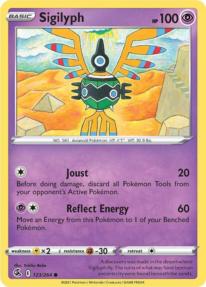 Pokemon Sigilyph 123/264 Fusion Strike