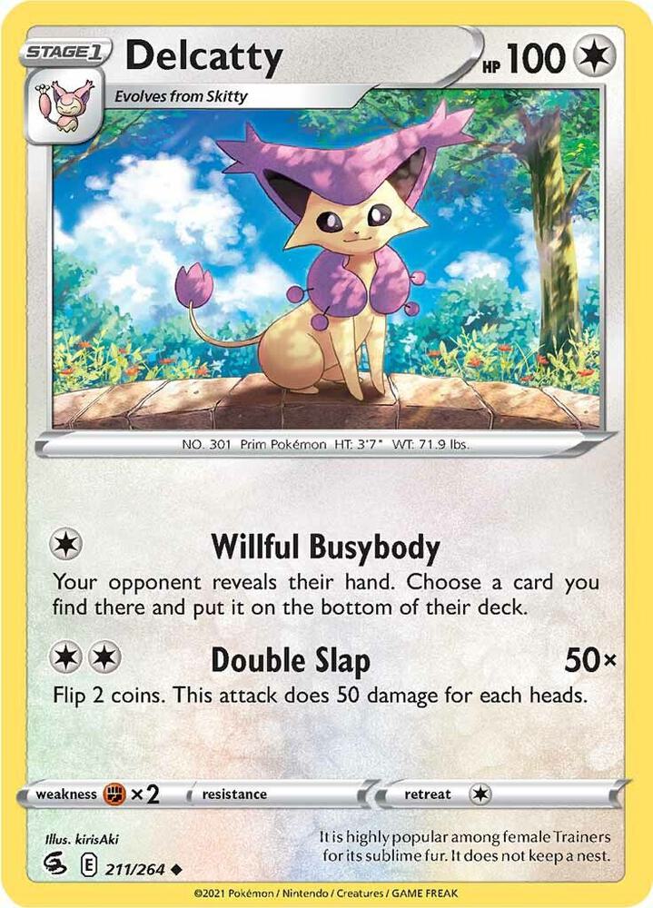 Pokemon Delcatty 211/264 Fusion Strike