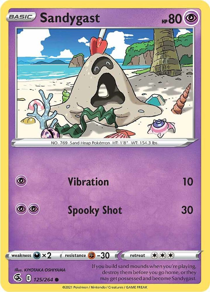 Pokemon Sandygast 125/264 Fusion Strike