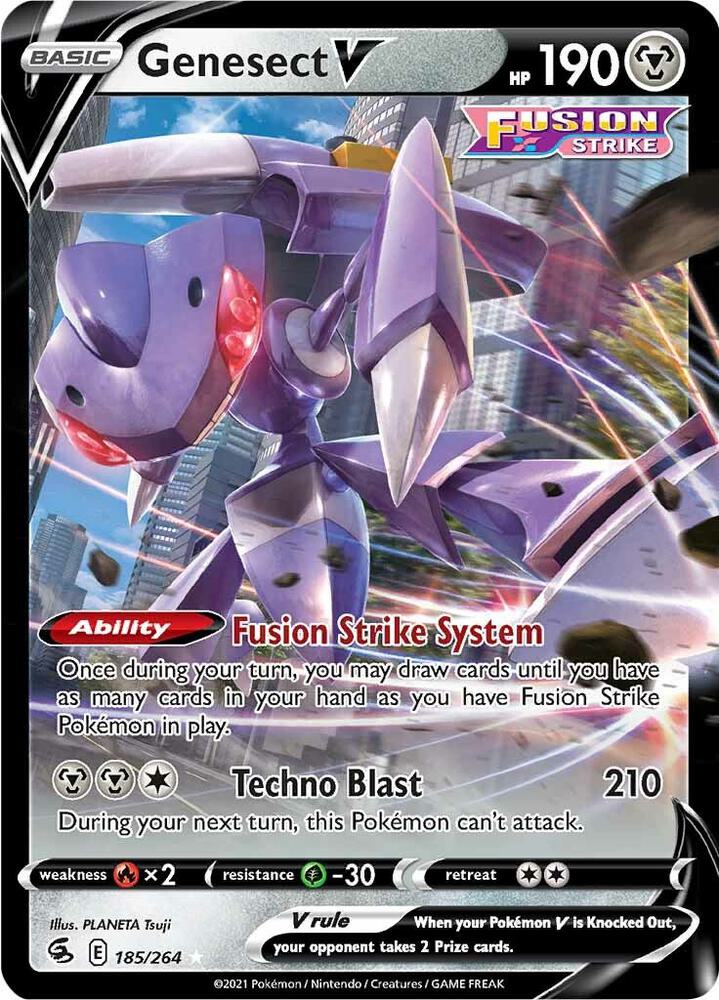 Pokemon Genesect V 185/264 Fusion Strike