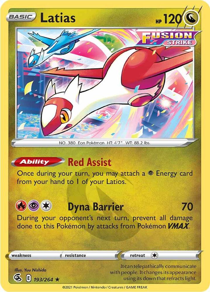 Pokemon Latias 193/264 Fusion Strike
