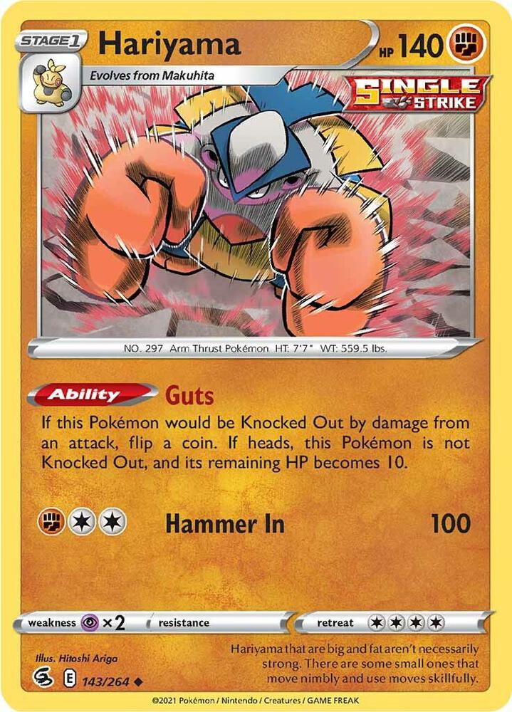 Pokemon Hariyama 143/264 Fusion Strike