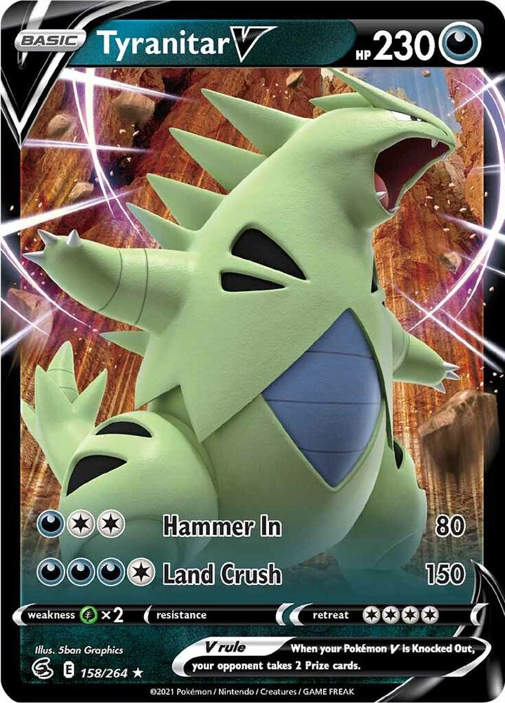 Pokemon Tyranitar V 158/264 Fusion Strike