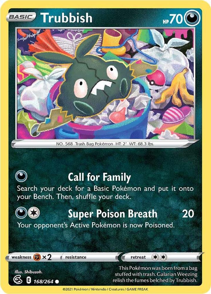 Pokemon Trubbish 168/264 Fusion Strike
