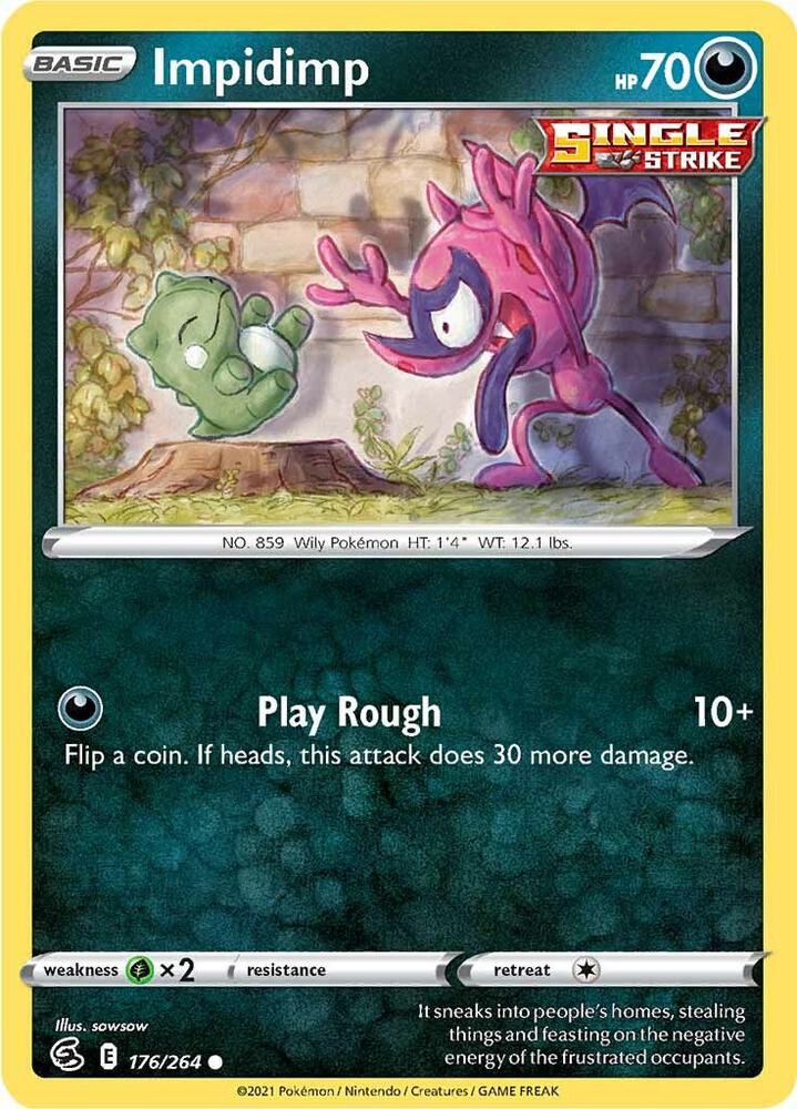 Pokemon Impidimp 176/264 Fusion Strike