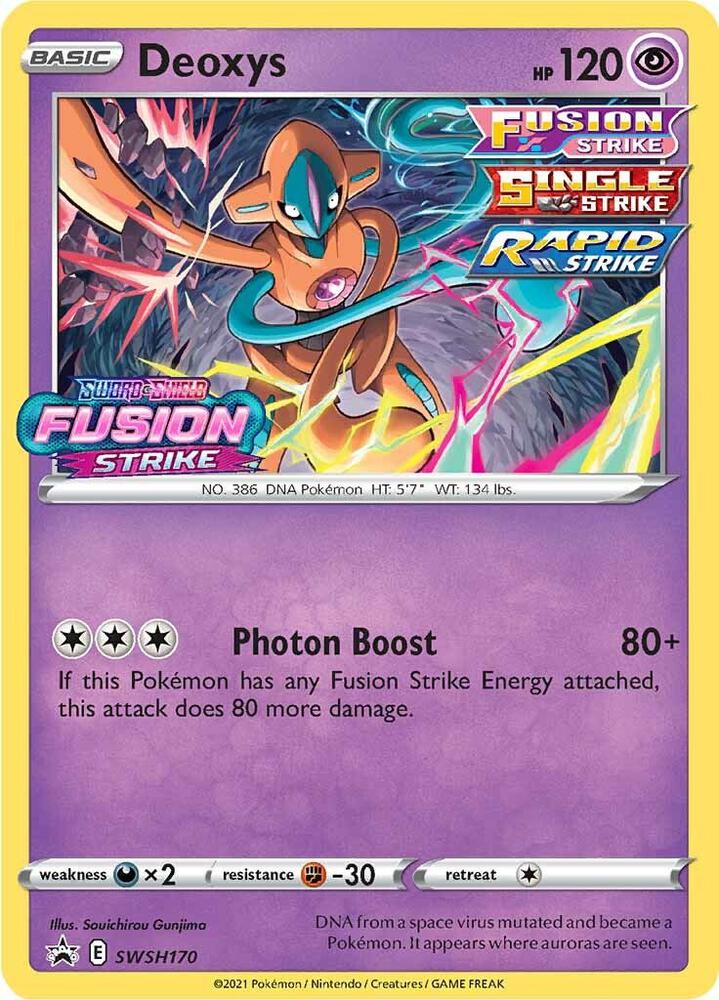 Pokemon Deoxys SWSH170 SWSH Black Star Promos