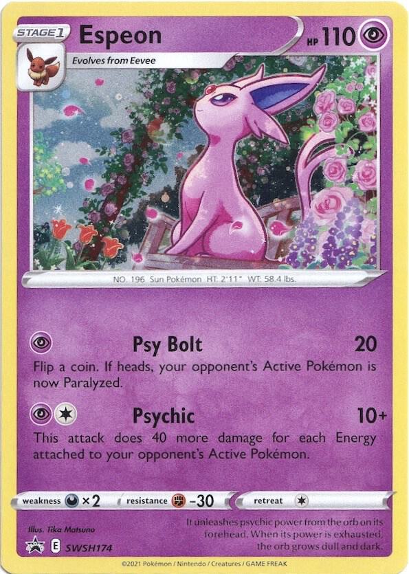 Pokemon Espeon SWSH174 SWSH Black Star Promos