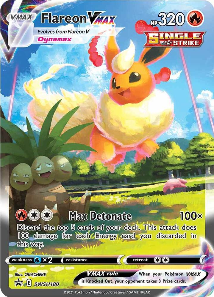 Pokemon Flareon VMAX SWSH180 SWSH Black Star Promos