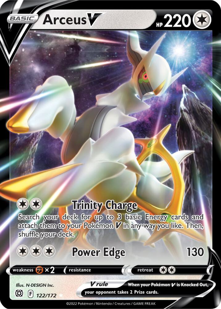 Pokemon Arceus V 122/172 Brilliant Stars