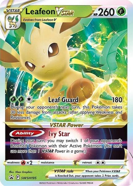 Pokemon Leafeon VSTAR SWSH195 SWSH Black Star Promos