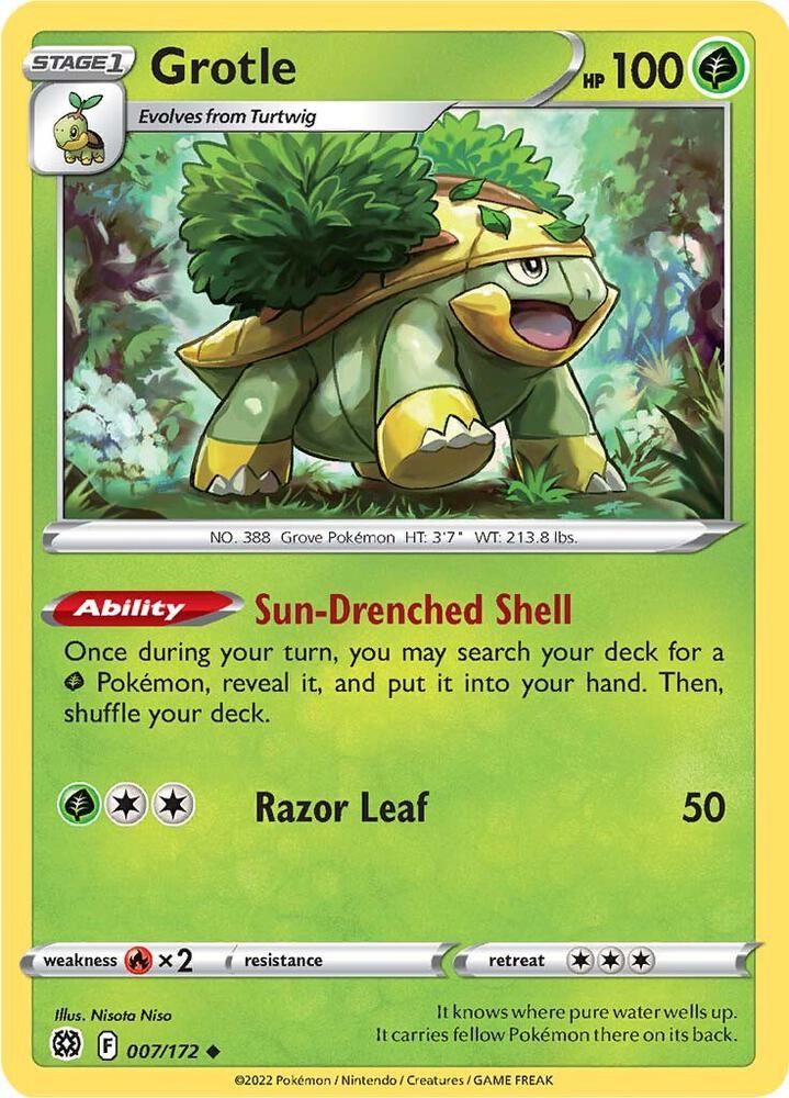 Pokemon Grotle 7/172 Brilliant Stars