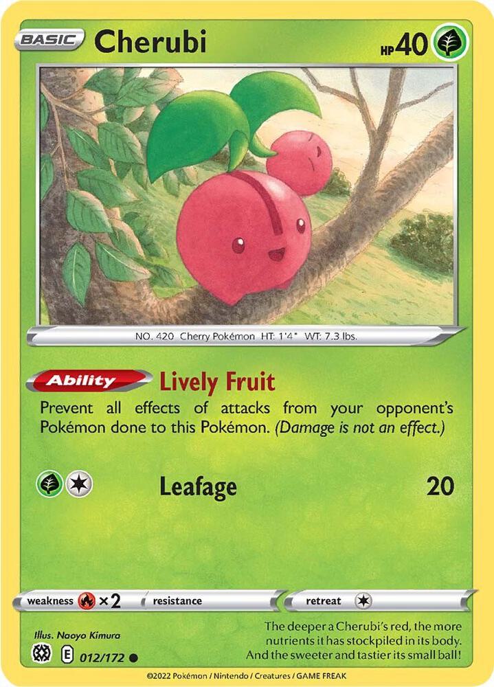 Pokemon Cherubi 12/172 Brilliant Stars