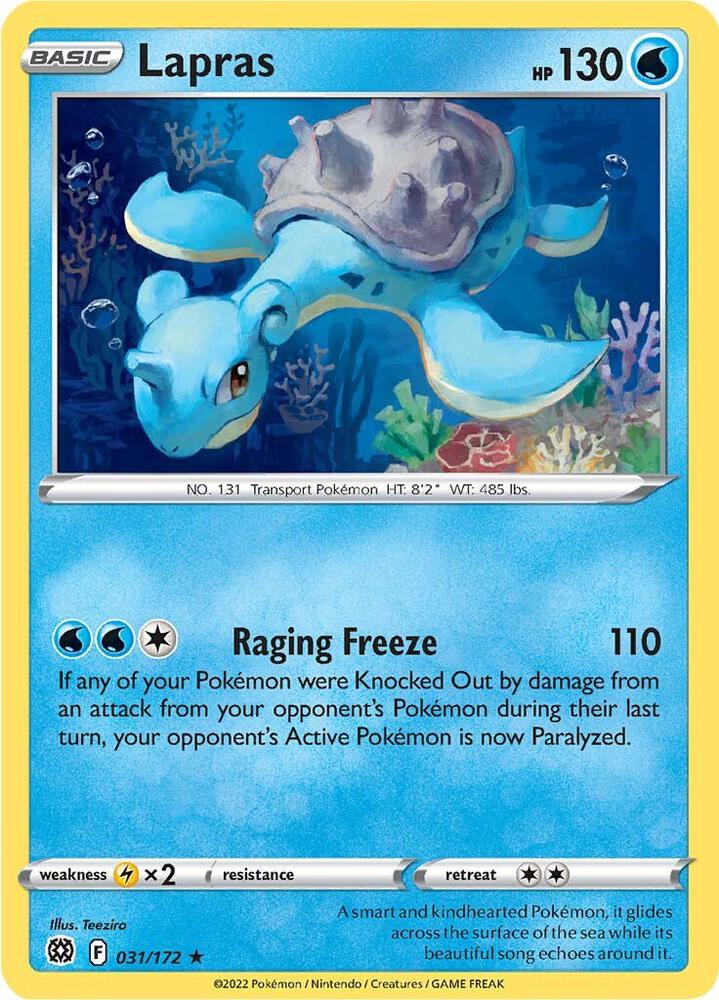 Pokemon Lapras 31/172 Brilliant Stars
