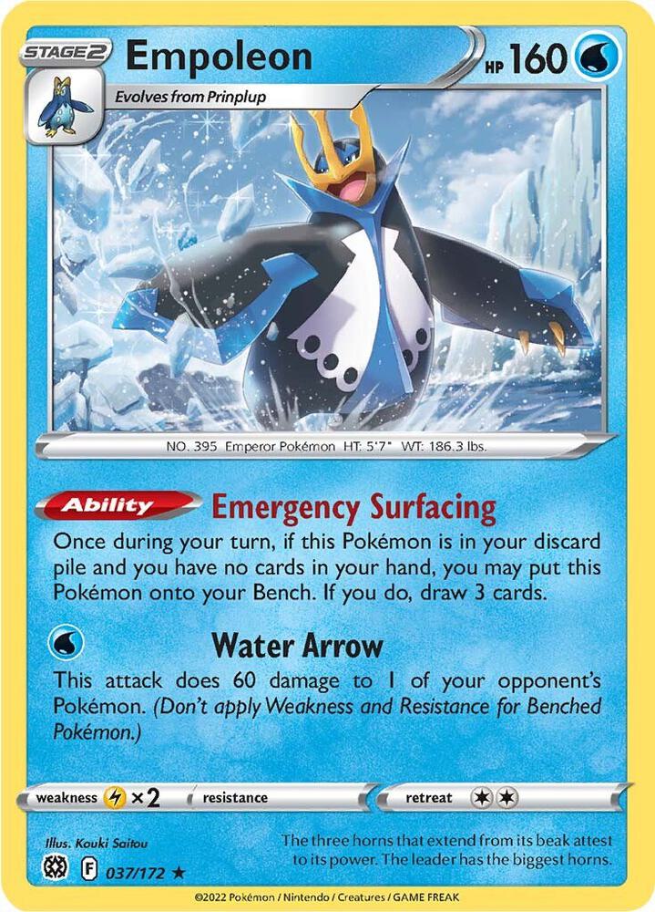 Pokemon Empoleon 37/172 Brilliant Stars
