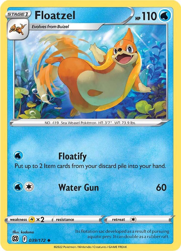 Pokemon Floatzel 39/172 Brilliant Stars