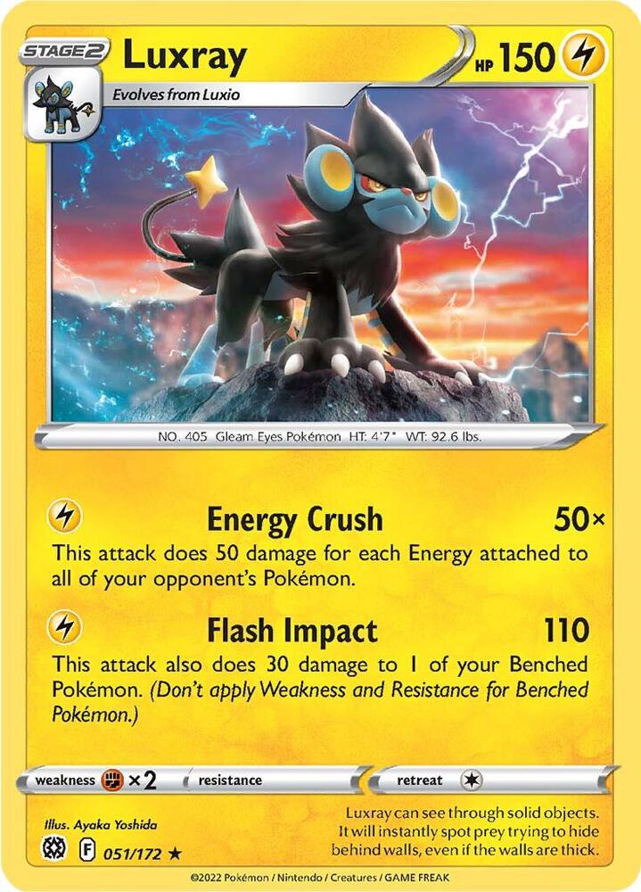 Pokemon Luxray 51/172 Brilliant Stars