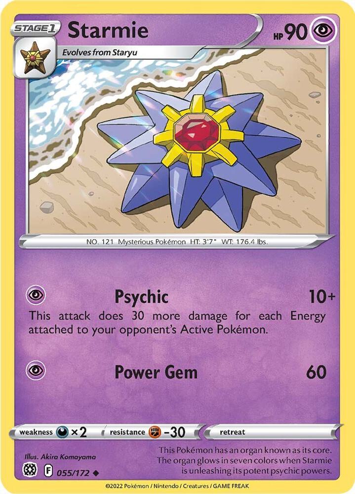 Pokemon Starmie 55/172 Brilliant Stars