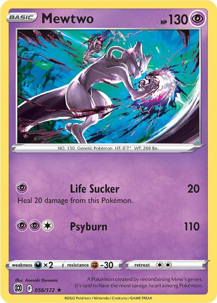 Pokemon Mewtwo 56/172 Brilliant Stars
