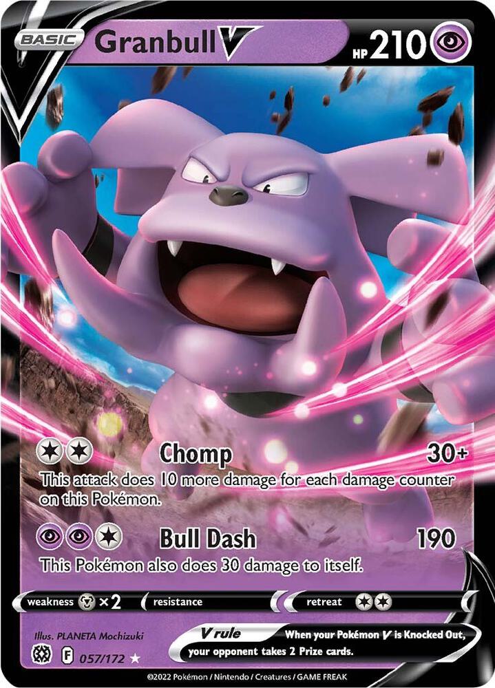 Pokemon Granbull V 57/172 Brilliant Stars