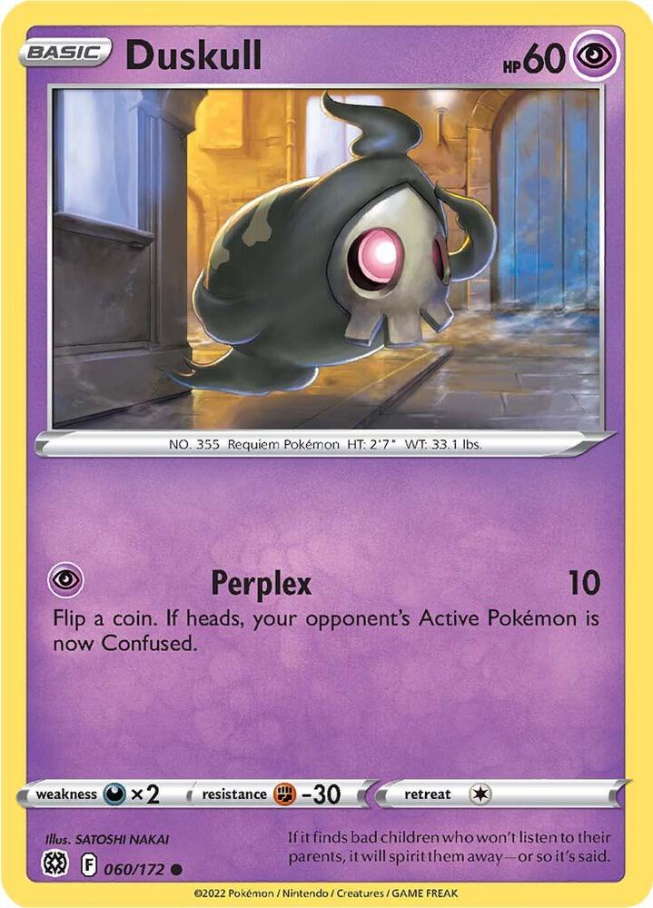 Pokemon Duskull 60/172 Brilliant Stars