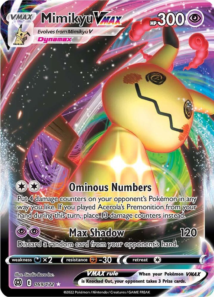Pokemon Mimikyu VMAX 69/172 Brilliant Stars